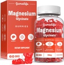 Gumalifes 700mg Magnesium Glycinate Gummies Enhance Relaxation, som erbjuder en sockerfri blandning av fördelaktiga näringsämnen. Varje låda innehåller 60 grejer (60 grejer, Boysenberry)