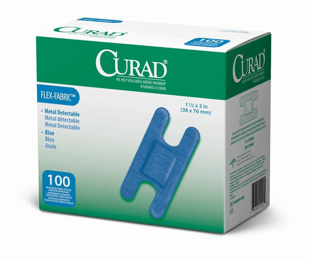 Curad Knuckle, kudottu sininen Havaittava Bandage, 100-Count