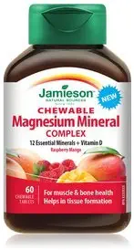 Jamieson Chewable Magnesium Mineral Complex, 60 tablettia