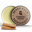 Striking Viking Parta Bald miesten - Leave in Parta hoitoaine - Styling Balm Valmistettu luonnollisesti juotettu parta Butter, Argan & Jojoba Oils (2 Ounce (Pack of 1), Sandalwood)