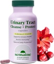 Semaine Urinary Tract Cleanse & Protect - 30 ct, Bladder Support Supplement för kvinnor, Flushes Urinary Tract. Kombinerar Cranberry Proanthocyanidins med Hibiscus.