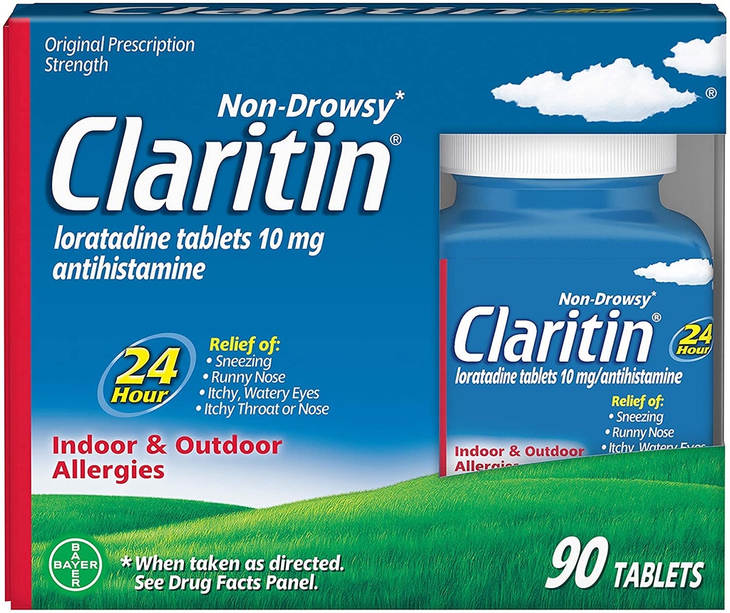 Claritin Indoor & Outdoor Allergiaapu, 90-pöydät