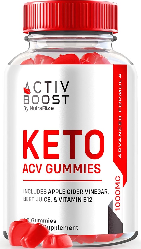 NutraRize Activ Boost Keto ACV Gummies - Keto Supplement for Advanced Weight Loss, Maximum Strength, Gomitas Arvostelut (60 Gummies)