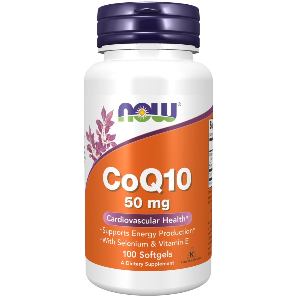 NYT lisäravinteet, CoQ10 50 mg, Pharmaceutical Grade, All-Trans Form tuotettu Fermentation, 100 Softgels