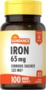 Sundance Iron Supplement Ferrous Sulfate 325 mg ... 100 tablettia.