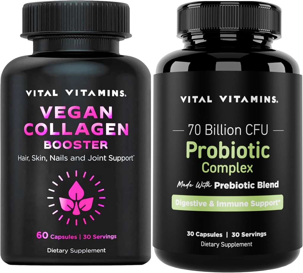 Vitamiinit Vegaani Collagen Booster + Probiootti Complex