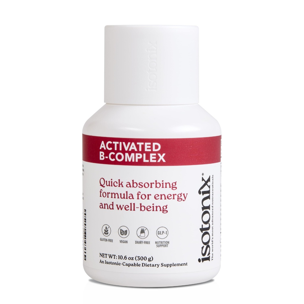 Isotonix Aktivoitu B Complex ... Vegaani B-vitamiini täydentää energia, stressin lievittäminen, ja Hermoston terveys... Isotonic drinkable Formula 90 tarjoilut