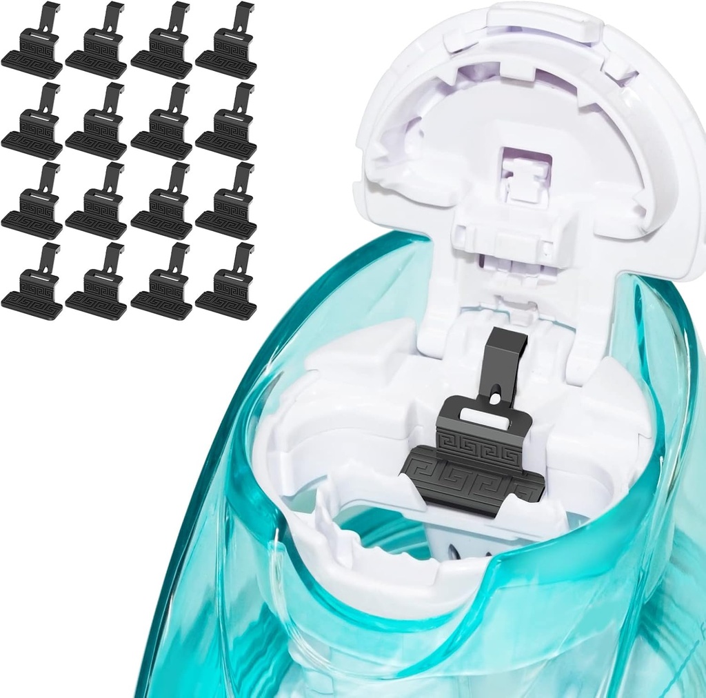 FireAnt Silicone Salt Pods Lisätarvikkeet Yhteensopiva Navage Nasal Care, 16 pakkaus Uudelleenkäytettävä Silicone Salt Pads Täyttää korvaa, helppokäyttöinen (Musta 16 pakkaus)