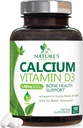Calcium Supplement 1200 mg - D3-vitamiini paras imeytyminen - tukee immuuniterveyttä, luut ja hampaat - luonnon kalsiumkarbonaatti + 1600 IU D3 - pullo Yhdysvalloissa naisten ja miesten - 180 tablettia