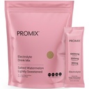 ProMix Nutrition Elektrolyytit Powder Hydration Packetit - Himalajan vaaleanpunainen suola, magnesium, kalium, C-vitamiini - Suolattu vesimeloni, kevyesti makeutettu - 30 tarjoilua (30 kpl)
