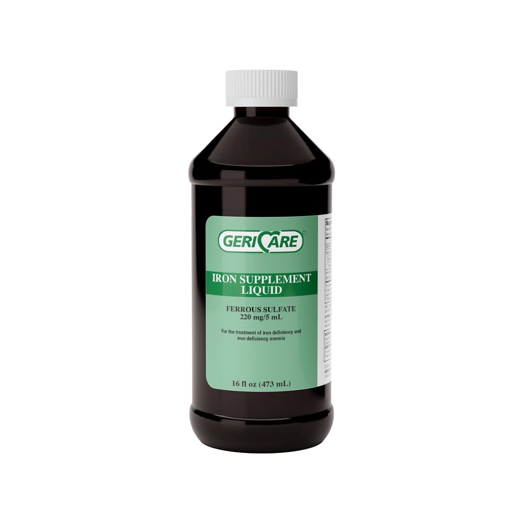 GeriCare 220 High Potency Liquid Iron Supplement 