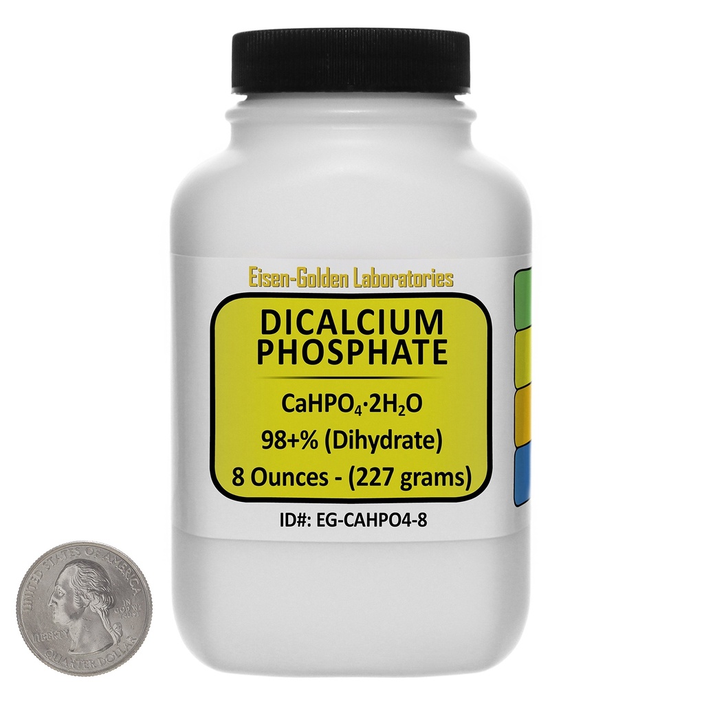Dikalsiumfosfaatti [CaHPO4] 98+% USP Grade Powder 8 Oz a Space- Saver Bottle