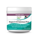 Ionic Fizz Super D-K Calcium Plus Pure Essence - Extra Magnesium, D3-vitamiinia, K2-vitamiinia vahvoille luut ja stressi tukea - Mixed Berry - 7.41oz