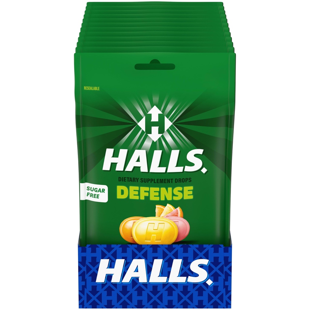 HALLITSEA Puolustaa Assocated Citrus Sugar Free C-vitamiinia Drops, Ruokavalio Supplement Drops, 12 pussia 25 tippaa (300 yhteensä Drops)