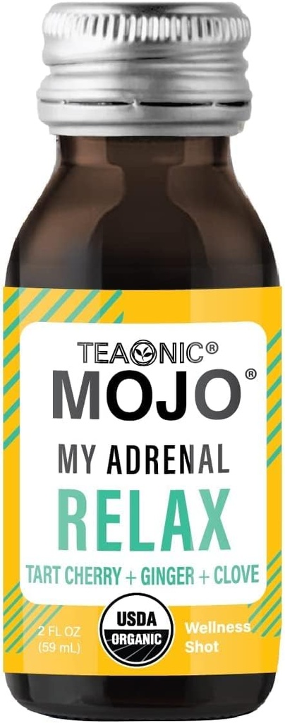 TEAONIC Adrenal och Immune Support Wellness Shots Combo, Pack of 24 Wellness Shots - My Adrenal Mojo och My Immunity Mojo