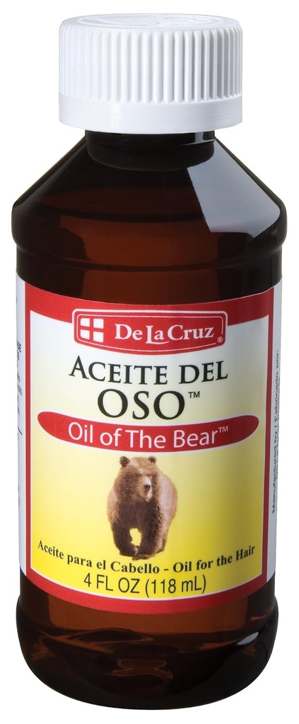 De La Cruz Oil of the Bear Beard Oil for Men - Prooming Brillantine for Hair, Viisi ja parta - Aceite del Oso