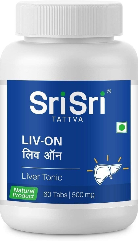 Sri Sri Products Liv-On - 60 Tab (för alla leverrelaterade problem) X 1