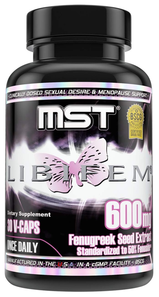 MST Libifem, Sarviapilan siemenuutekapselit, Boost Desire, Libido, kiihotus ja tyytyväisyys Plus Menopause Health Support, Supplement for Women, 30 Count, BSCG Certified Drug Free.