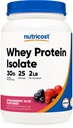 Nutricost Whey Protein Isolaatti (Strawberry Acai, 2 punta)