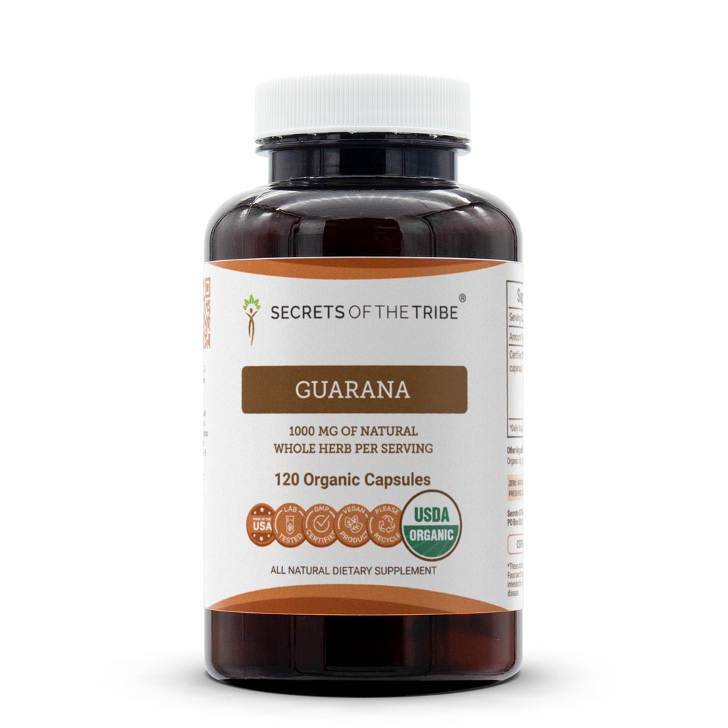 Tribe Guarana USDA Organic Capsules 