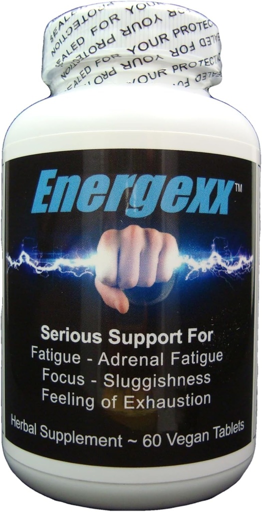 Energexx - Vakava lisämunuaisten tuki/väsymys, Keskittyminen, Sluggishness, Energia Booster inkivääri, Ashwagandha ja Rhodiola Rosea.