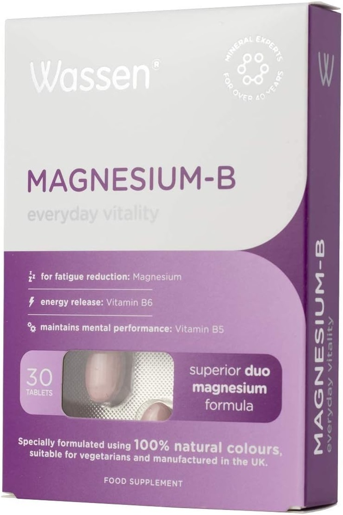 Wassen Magnesium B 30 Tabletit Wassen International