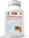 ANDREW LESSMAN Vitamin D3 4000 IE 360 kapslar - Hög styrka, väsentlig för kalciumabsorption, stöder benhälsa, hälsosam muskelfunktion, immunsystem, mer. Litet lätt att svälja kapslar
