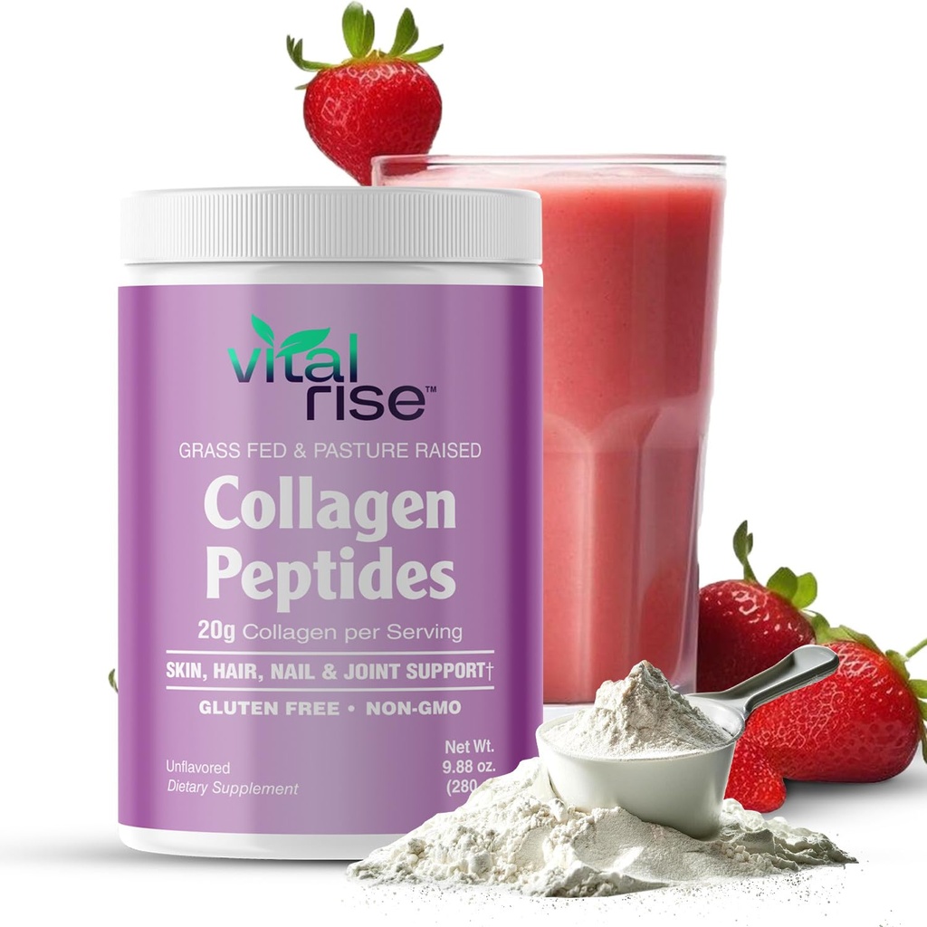 Luonnollisesti-Lähdetty Hydrolysed Collagen Powder - Hiukset, iho, kynsien, ja Joint Support - Tyyppi I & III Grass-Fed Collagen Supplement for Women .
