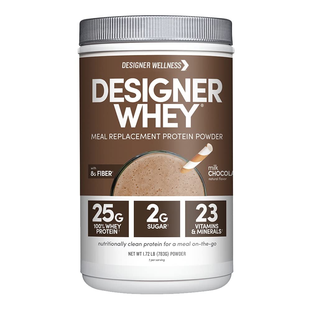 Designer Wellness, Designer Whey Protein Ateriankorvikejauhe, Organic Superfood Complex Carbs, Vitamiinit, Mineraalit, Gluteeniton, Milk Chocolate, 1,72 punta