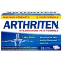 Inflammatoriska Smärta Formel Caplets med 3 Aktiva Ingredienser: Aspirin, Acetaminophen & Koffein, Vit, 28 greve av 1)