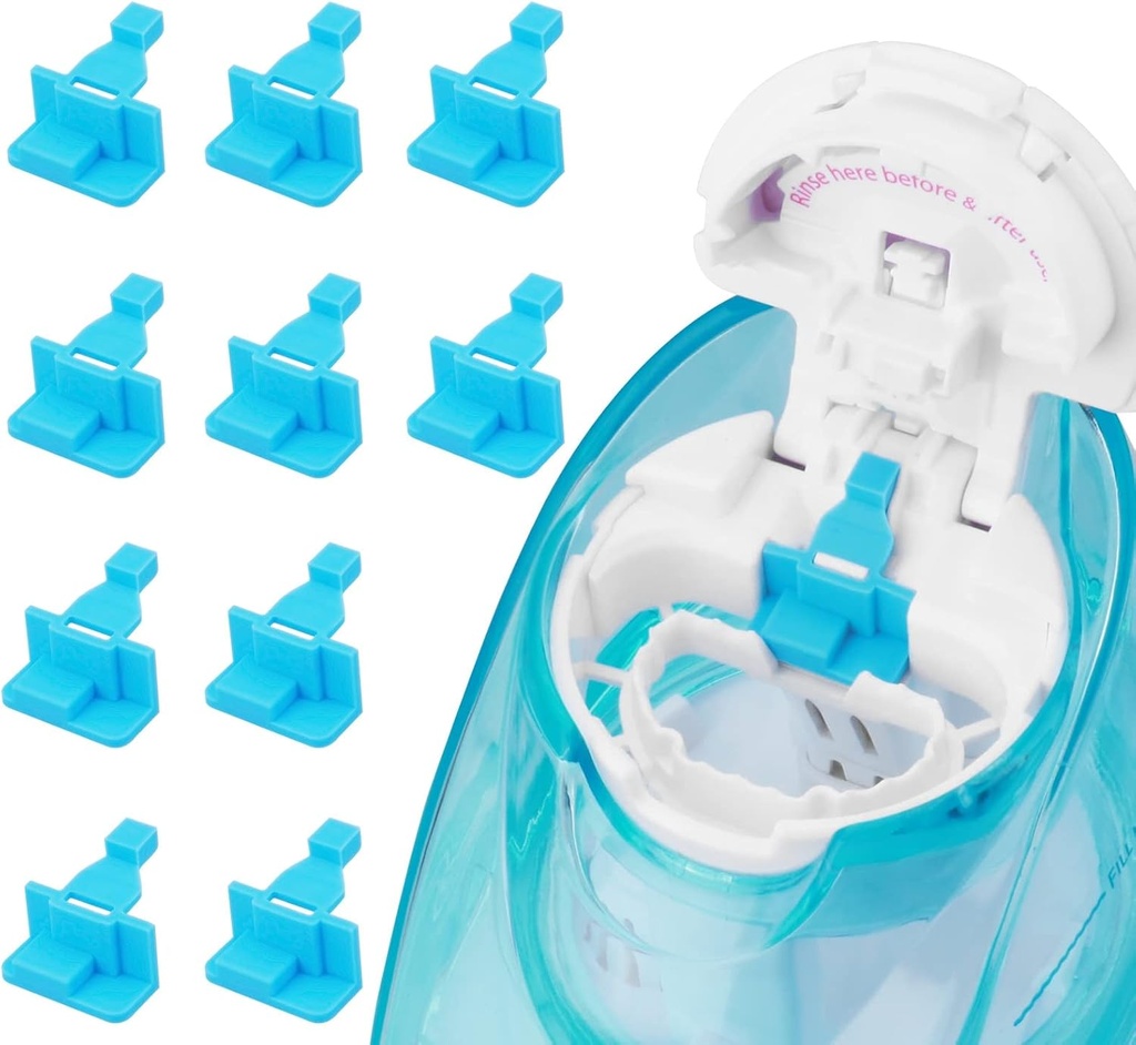 Silicone Saltwater Pods Täytä tarvikkeet Yhteensopiva Navage Nasal Care - Säästä suolavesi podit helppoon toimintaan (10 Pack-Blue)