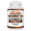 Arazo Nutrition Organic Coconut Oil 2000 MG - 100% Ekstra Neitsyt jalostamaton Kylmä Pressed paino tuki, iho, hiukset, kynnet - 120 Softgel Kapselit