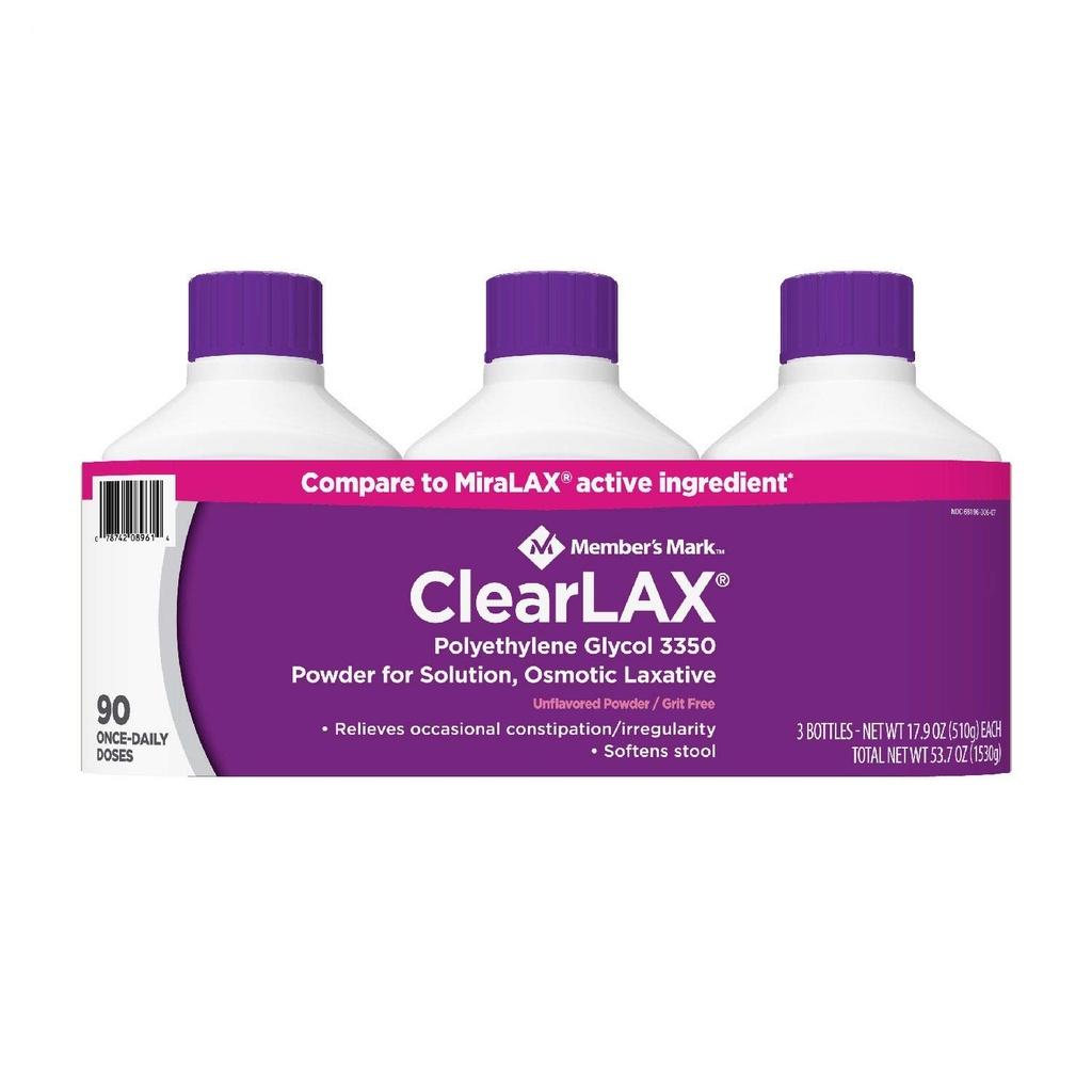 Jäsen Mark ClearLAX (17.9 Ounce, 3 pakkaus)