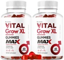 Vital Grow XL Mies Gummies - Miesten Performance Gummies 1050MG Elinikäinen GrowXL Blend, Elinikäinen kasvu Gummy Advanced Gomitas Formula, 120 Gummies 2 kuukautta