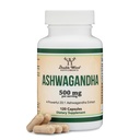 Ashwagandha kapselit, 120 Count (500 mg uute 20:1 Potenssi) Adaptogen Stressi Relief by Double Wood