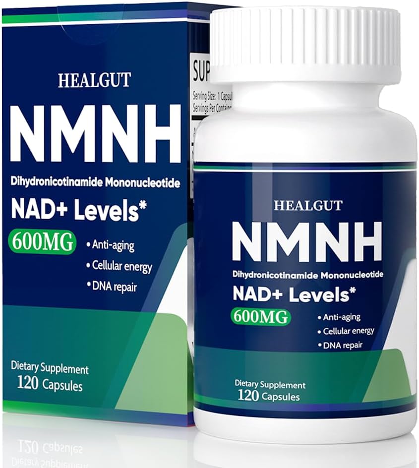 NMNH Vaihtoehtoinen NAD+-tuki: 600 mg NMNH-lisä, 120 NMNHH-kapselia