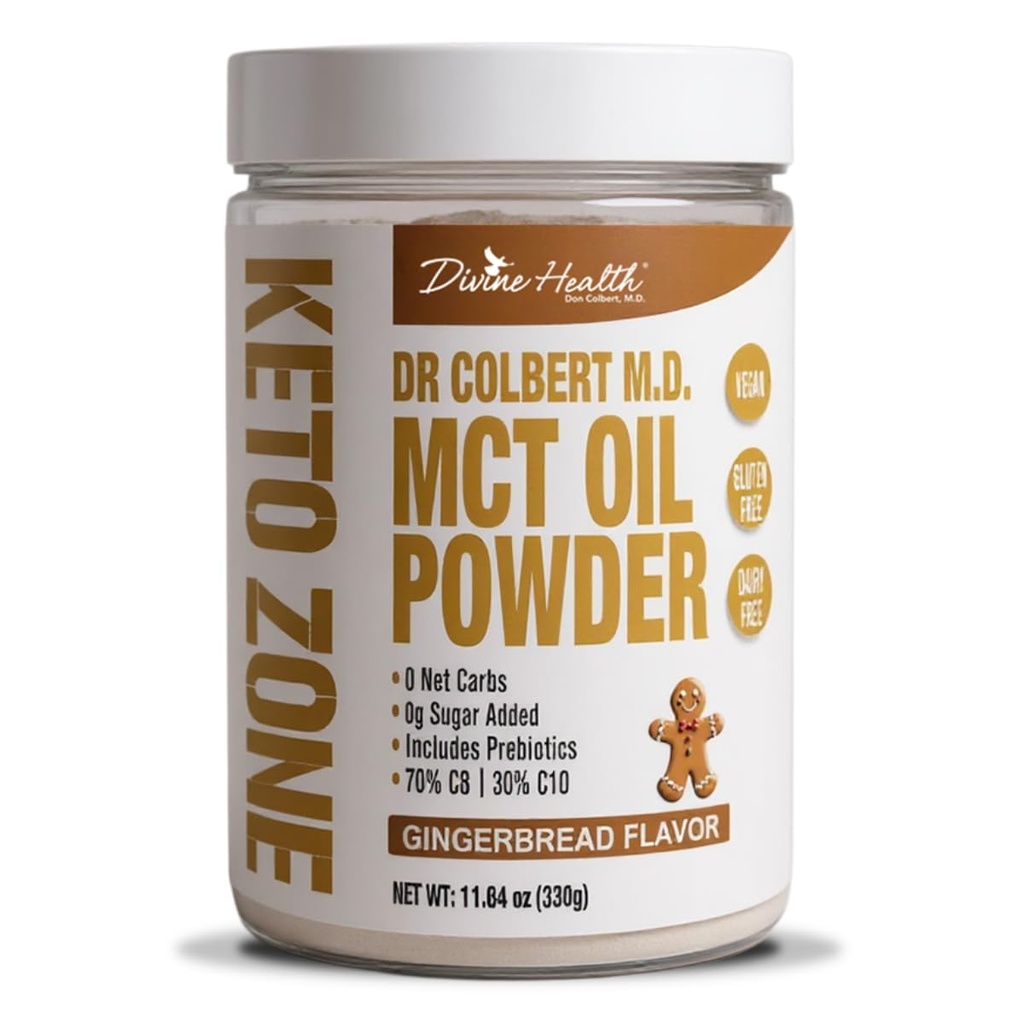 Divine Health Keto Zone® MCT Oil Powder ... Piparkakkuja... 330 G... 30 päivän toimitus...