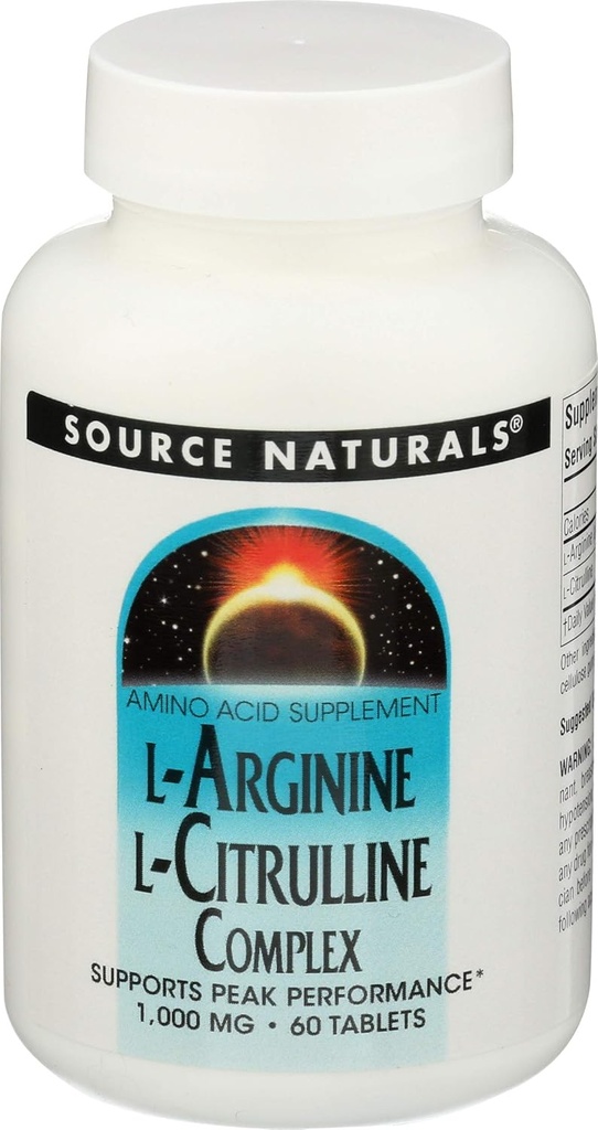 L Arginine L Citriulline Complex Source Naturals, Inc. 60 Tabs