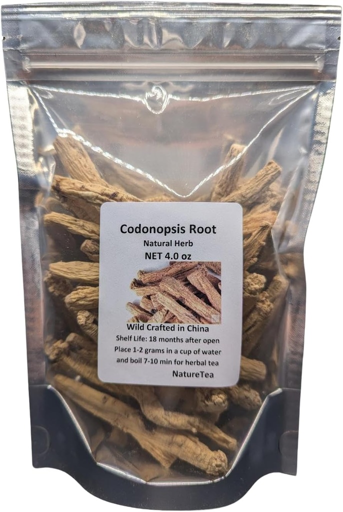 Codonopsis Juuri - Dang Shen kuivattu Radix Codonopsis 100% Nature (2 oz)