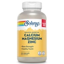SOLARAY Kalsium Magnesiumsinkki täydennysosa - kalsium 1000 mg, magnesium 500 mg - Luun terveys, lihasten toiminta, sydämen terveys ja immuuni tuki - Vegan, 60 päivän takuu, 68 tarjoilut, 275 VegCaps