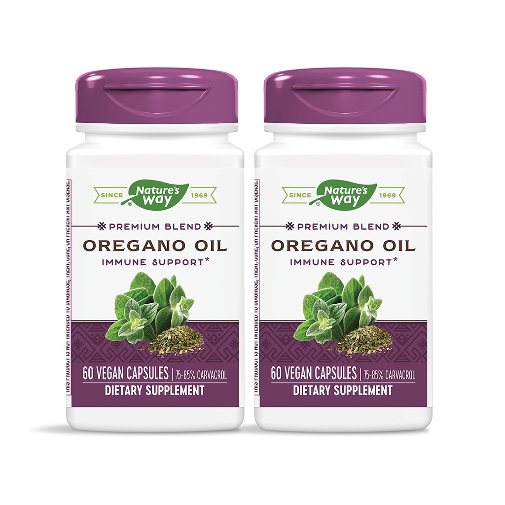 Nature's Way Oil 75-85% Carvacrol per kapseli, kasvissyöjä, 60 kasvissyöjän kapselia, 2 kapselin pakkaus