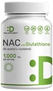 DEAL lisäravinteen NAC-lisä (N-Asetyylikysteiini) 1000 mg per tarjoilu pienennetty glutationi, 240 kapselia 