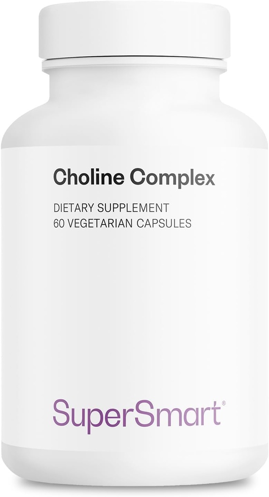Supersmart - Choline Complex (Patented & High Strength) - koliinibitartraatti, GPC Choline & CDP Choline - High Potency Choline lisäravinteet .