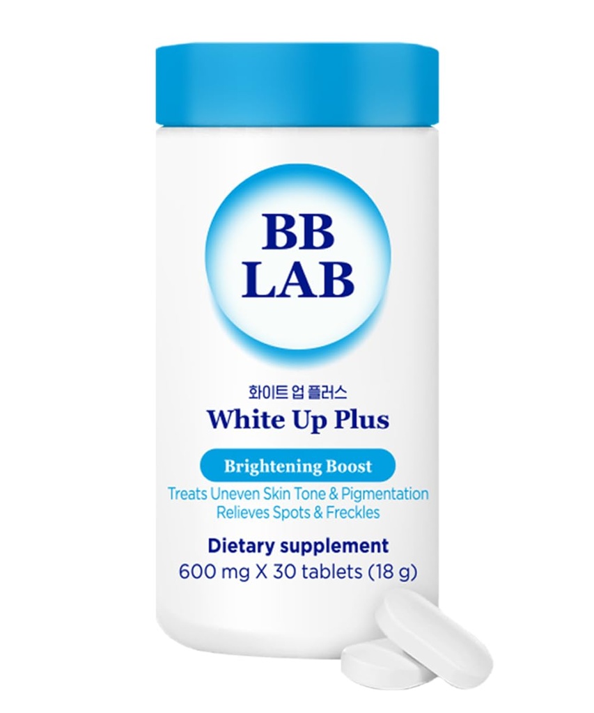 BB LAB White Up Plus Advanced Supplement for Skin Support, Korean glutationi, L-kystine, C-vitamiini, Tummat täplät & akne iho