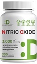 Nitric Oxide Booster 3.000mg Per Servering, 300 kapslar - 12 i 1 Nitric Oxide Supplement - Arginine & Citrulline Komplex med energi Blend - Marshmallow Root - främjar näringsflöde till Muscles & Heart