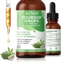 Soursop Graviola Liquid Drops: 1800mg Premium Antioxidant Support för Immune Health Digestion Relaxation Sleep Vegan Gluten Free Sugar Free 1 Fl Oz 30 Day Supply