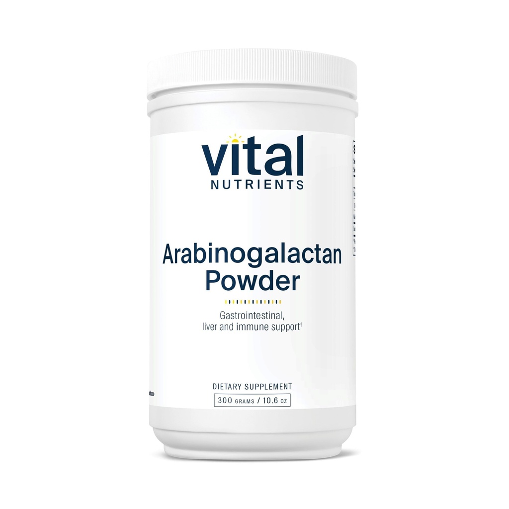 Elintoiminnot Arabianogalactan Powder - Vegan Prebioottikuitu Supplement for GI Health, Liver, and Immune Support* - Gluteeni, maitotuotteet, soijaton - ei-GMO - 300g