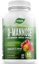100% puhdasta D-Mannose kapselit 1000 mg karpalo, Hibiscus, ja voikukkauute, nopea toimiminen ammatillinen UTI ehkäisy Formula virtsateiden terveyttä ja virtsarakon tuki