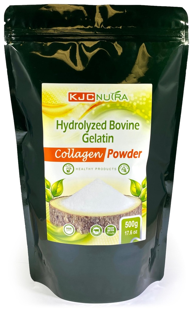 Collagen Powder Hydrolysed 500g (17,6 oz) Grass FED, Pasture Kasvatettu.