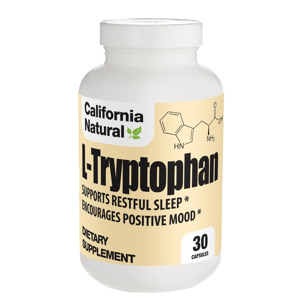 Kalifornia Natural L-Tryptofaani 500 Mg kapselit, 30